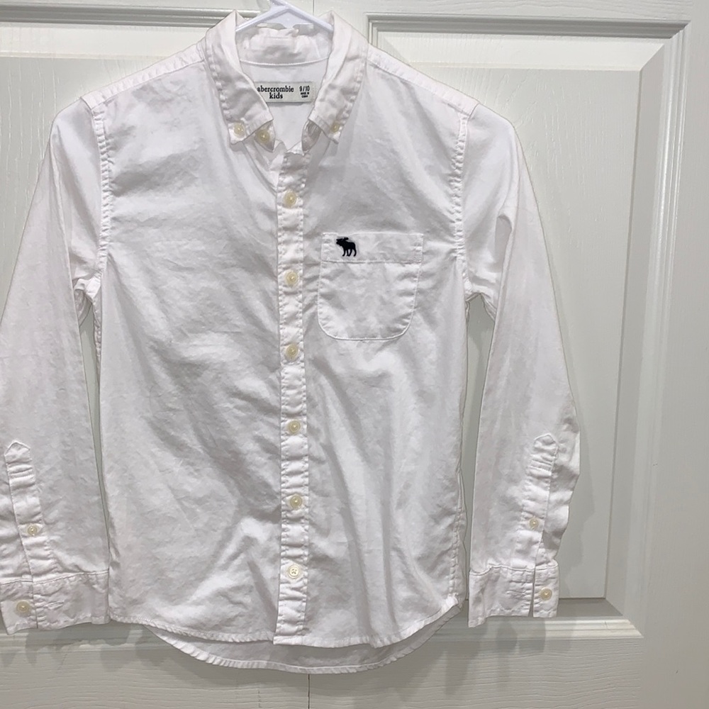 Abercrombie Kids white button down shirt